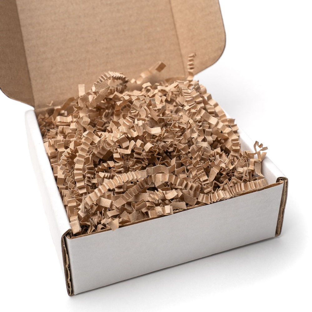 Наполнитель бумажный (гофрированный) для подарков, коробок, упаковки ...