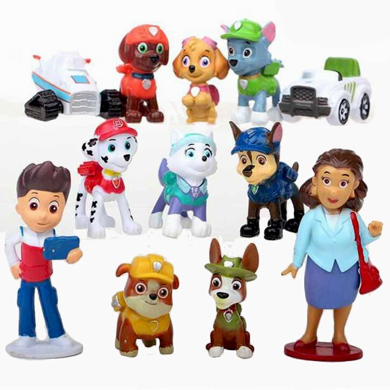 щенячий патруль фигурка аниме игрушки для детей Маршал Рокки Зума набор из  6 шт - купить с доставкой по выгодным ценам в интернет-магазине OZON  (1318748279)