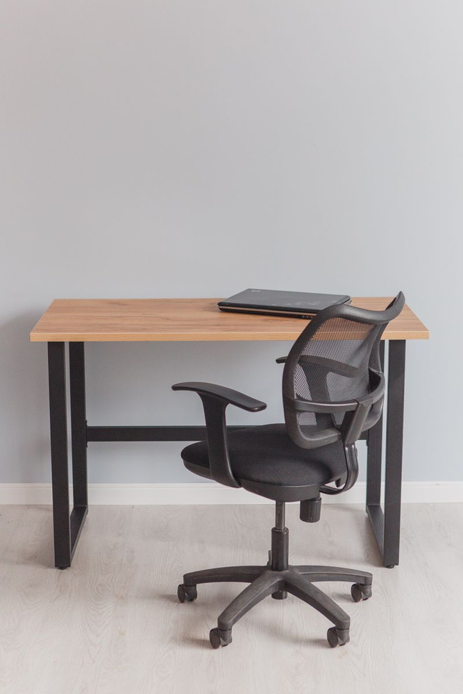 Стол компьютерный Good Desk Loft,размер 120х60х75 см, цвет дуб золотой, цвет ножек черный  #1