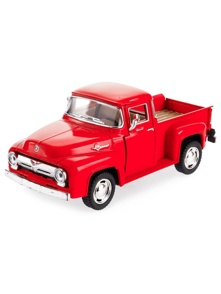 Ford F-100 Pickup 1956 Rossa Scala 1:24 - Motormax Nuovo In Scatola