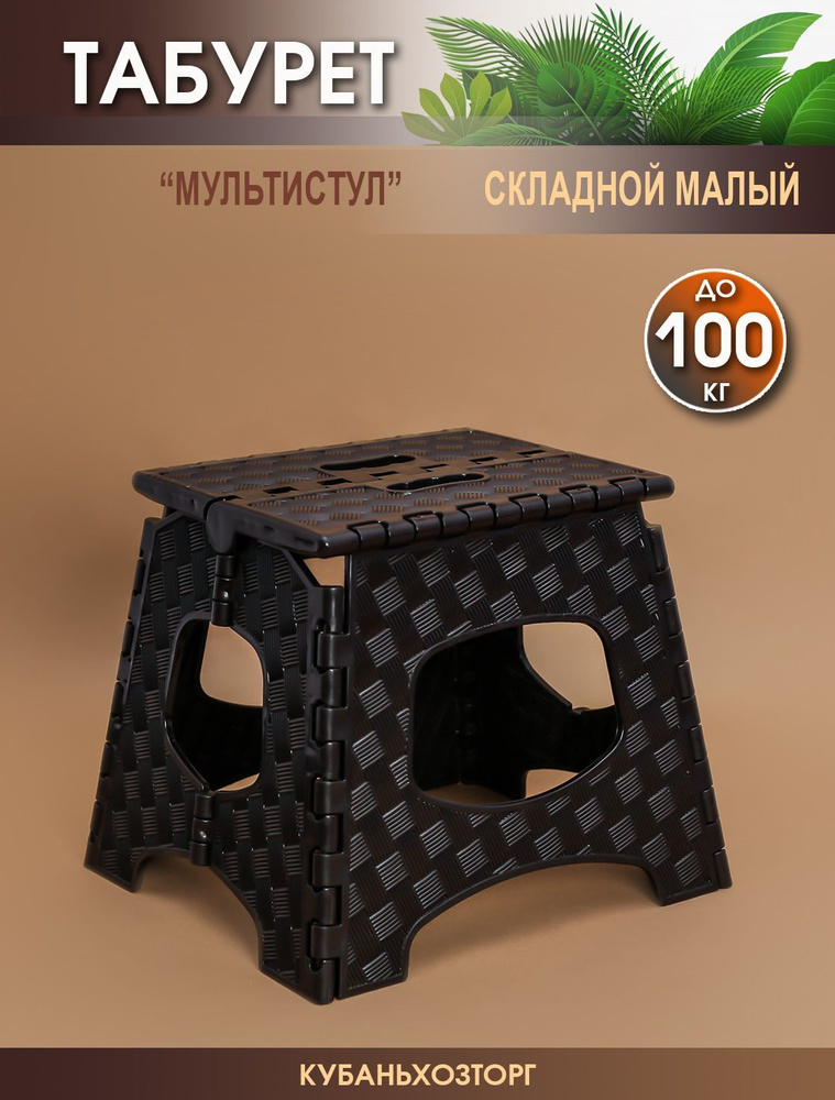 Табурет стульчик стул складной "МУЛЬТИСТУЛ" Elfplast 27,3х23,2х28 см ...