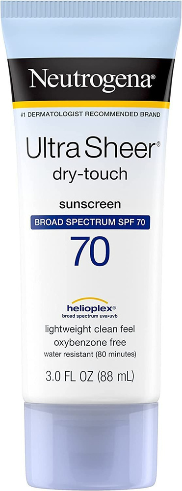 Neutrogena Ultra Sheer Dry Touch Солнцезащитный крем SPF 70, водонепроницаемый и защищающий от пота, #1