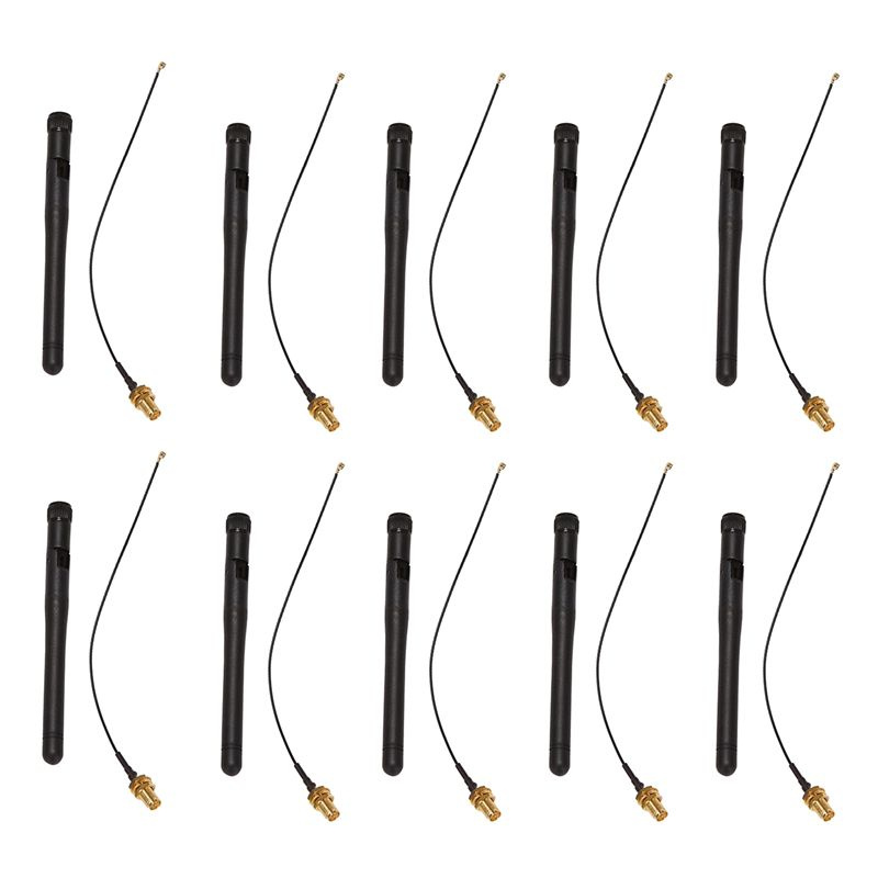 10 шт. 5Dbi GSM RP-SMA, резиновый штекер Lorawan na+IPX кабель SMA ...