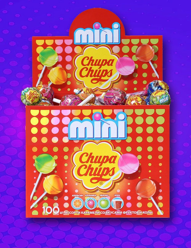 Chupa Chups Мини 100 шт - купить с доставкой по выгодным ценам в ...