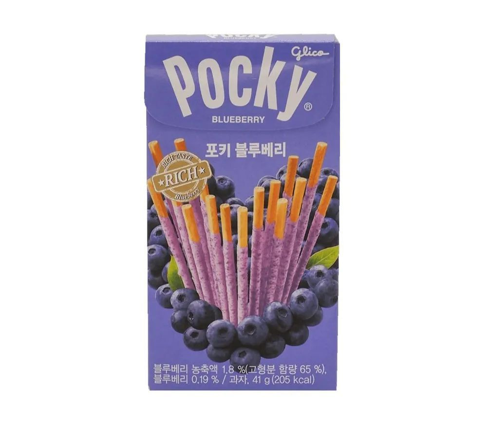 Pocky печенье палочки со вкусом Черники 45г - купить с доставкой по ...