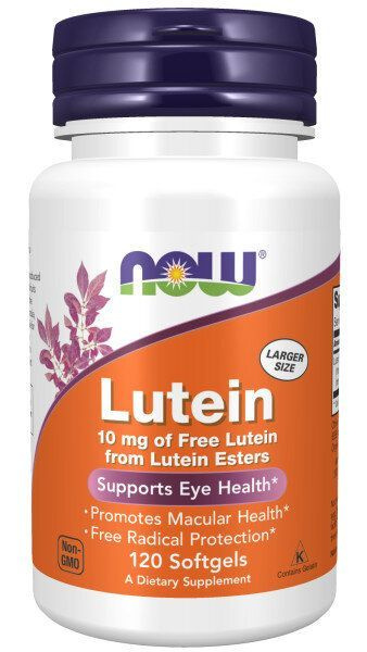 Лютеин Для Здоровья Глаз NOW Lutein 10 mg 120 капсул #1