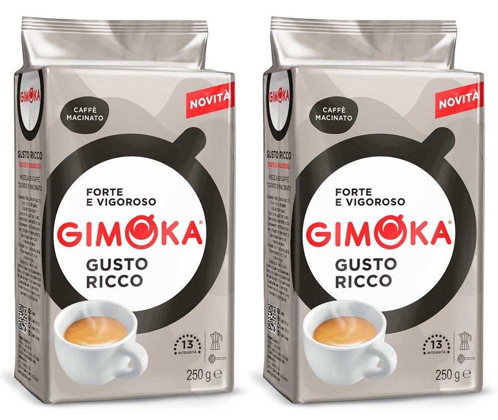 Кофе молотый GIMOKA Gusto Ricco (Италия) 250 гр. х 2 шт. #1