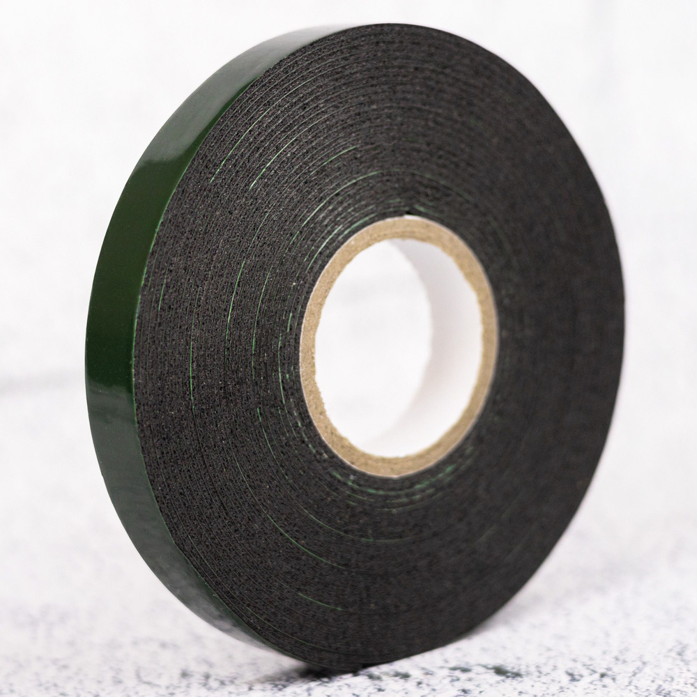 Лента клейкая двусторонняя на вспененной основе 12 мм х 5 м х 1 мм ...