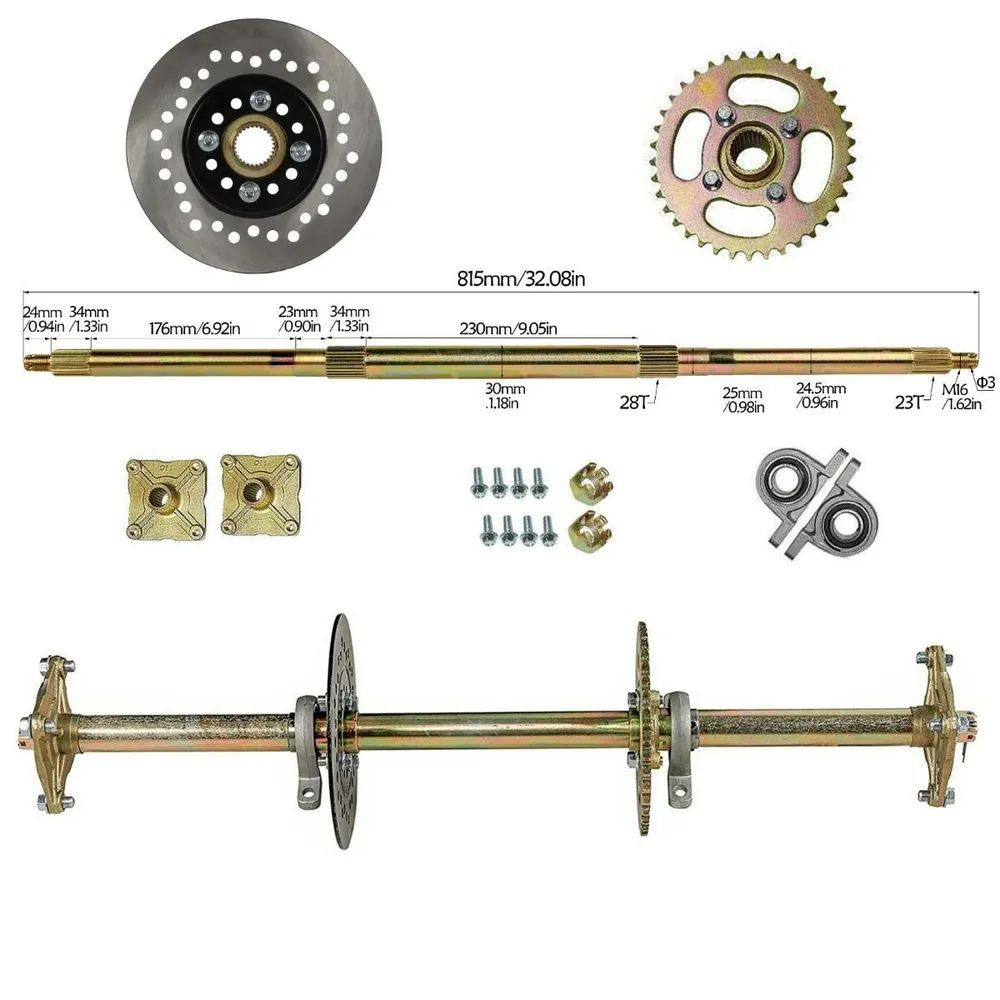 Комплект заднего моста для картинга для ATV, Quad , Проход 810 мм  #1