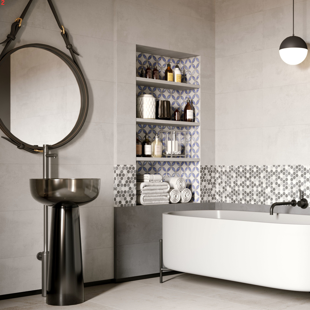 Плитка зеркальная Плитка настенная Axima Невада 30х60 см 1.62 м цвет ...