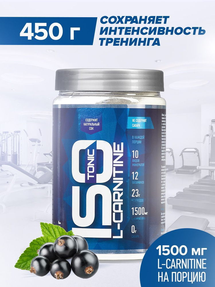 Изотоник Rline ISO L-CARNITINE, черная смородина, 450 г #1