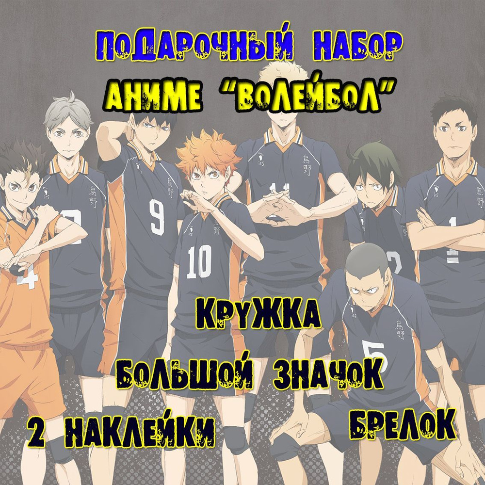 Аниме бокс набор Волейбол Haikyuu!! - купить по выгодным ценам в  интернет-магазине OZON (1038160376)