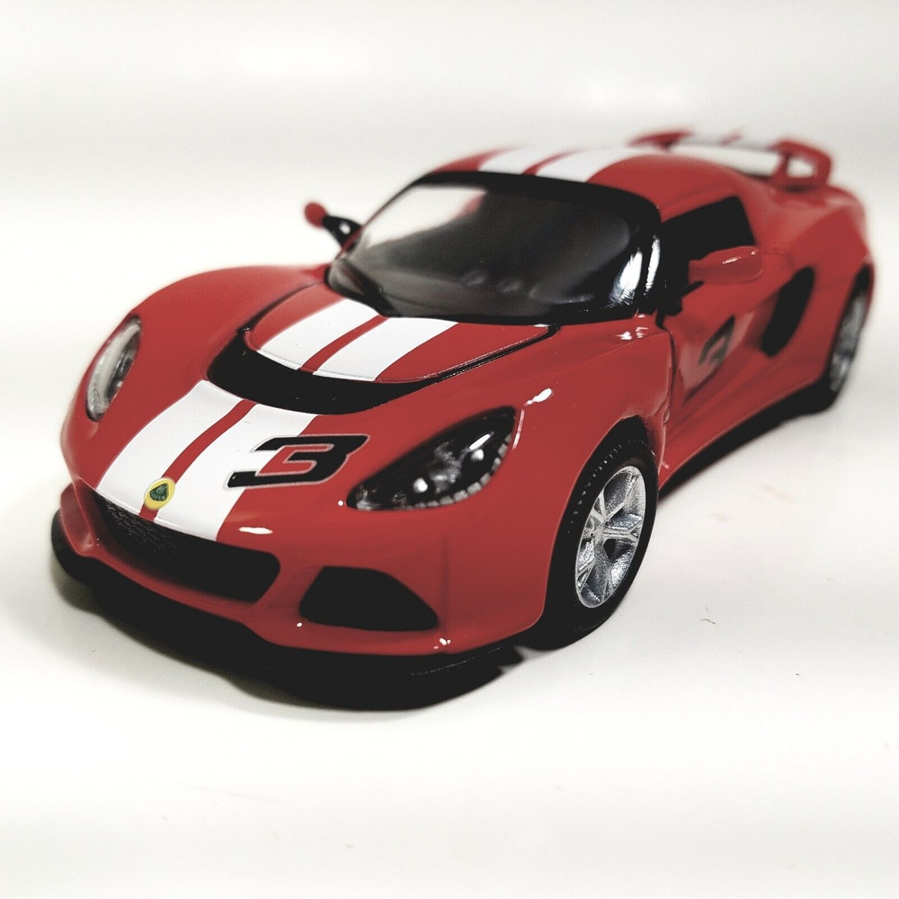 Машинка металлическая Лотус Эксиж Kinsmart 1:32 2012 Lotus Exige S 5361DFKT  инерционная, цвет Красно-белый - купить с доставкой по выгодным ценам в  интернет-магазине OZON (539040084)