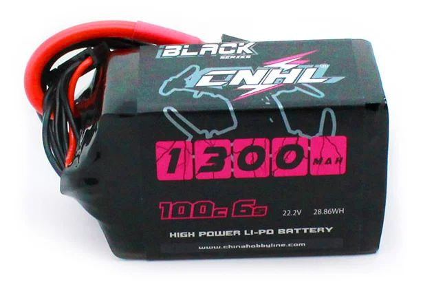 Аккумулятор CNHL Black Series 1300mAh 6S 100C LiPo XT60 #1