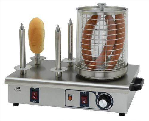 Аппарат для хот-догов HURAKAN HKN-Y04. 0,65 кВт, на 4 хот-дога, защита от перегрева, раздельный нагрев #1