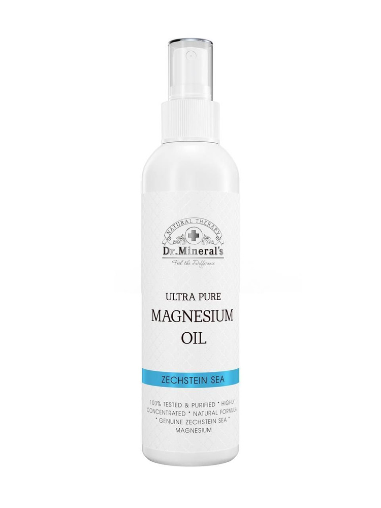 Dr.Mineral’s, Магниевое масло Zechstein, магниевый спрей от боли в мышцах,  для укрепления волос, флакон 250 мл — купить в интернет-магазине OZON с  быстрой доставкой