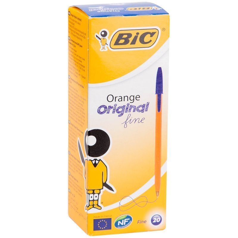 Набор 20 шт - Ручка шариковая Bic "Orange" синяя, 0,8мм #1