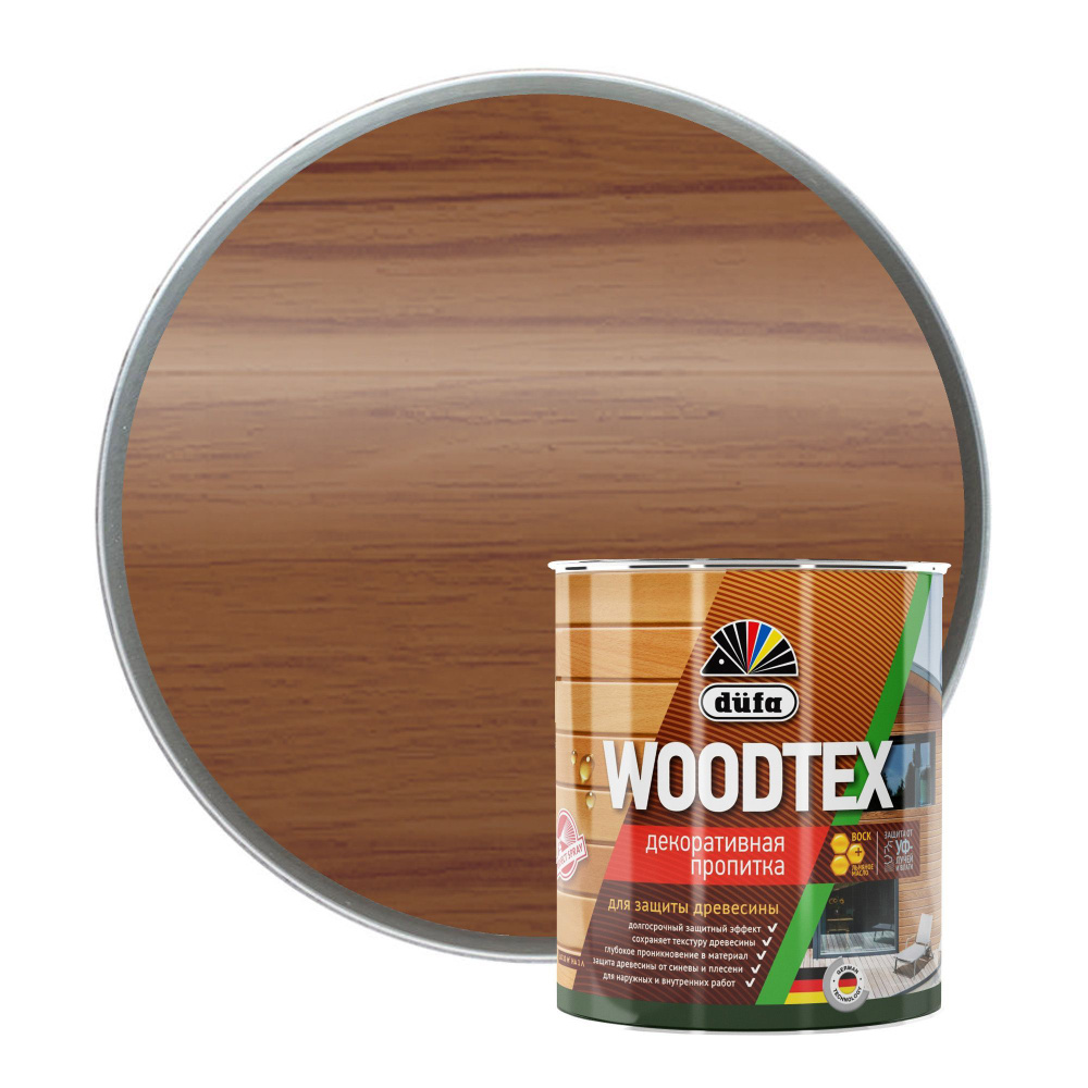 Пропитка DUFA Woodtex декоративная для защиты древесины Махагон 0,9 л -  купить по низкой цене в интернет-магазине OZON (862482685)