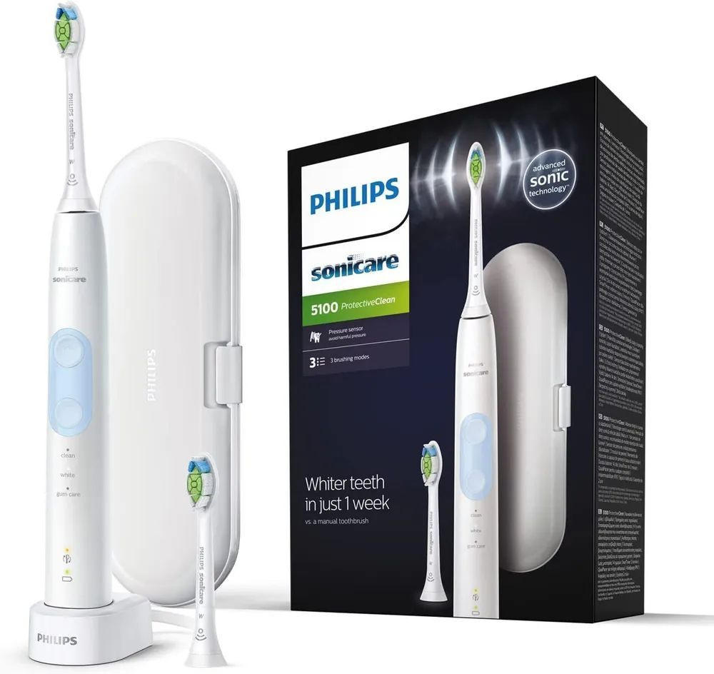 Philips Sonicare Электрическая зубная щетка Электрическая зубная щетка Sonicare HX6859/29, белый  #1