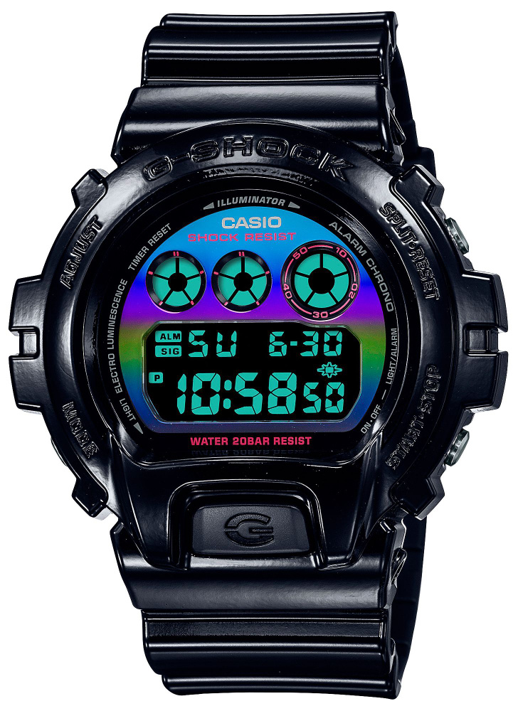 Gshock dw6900 black sale