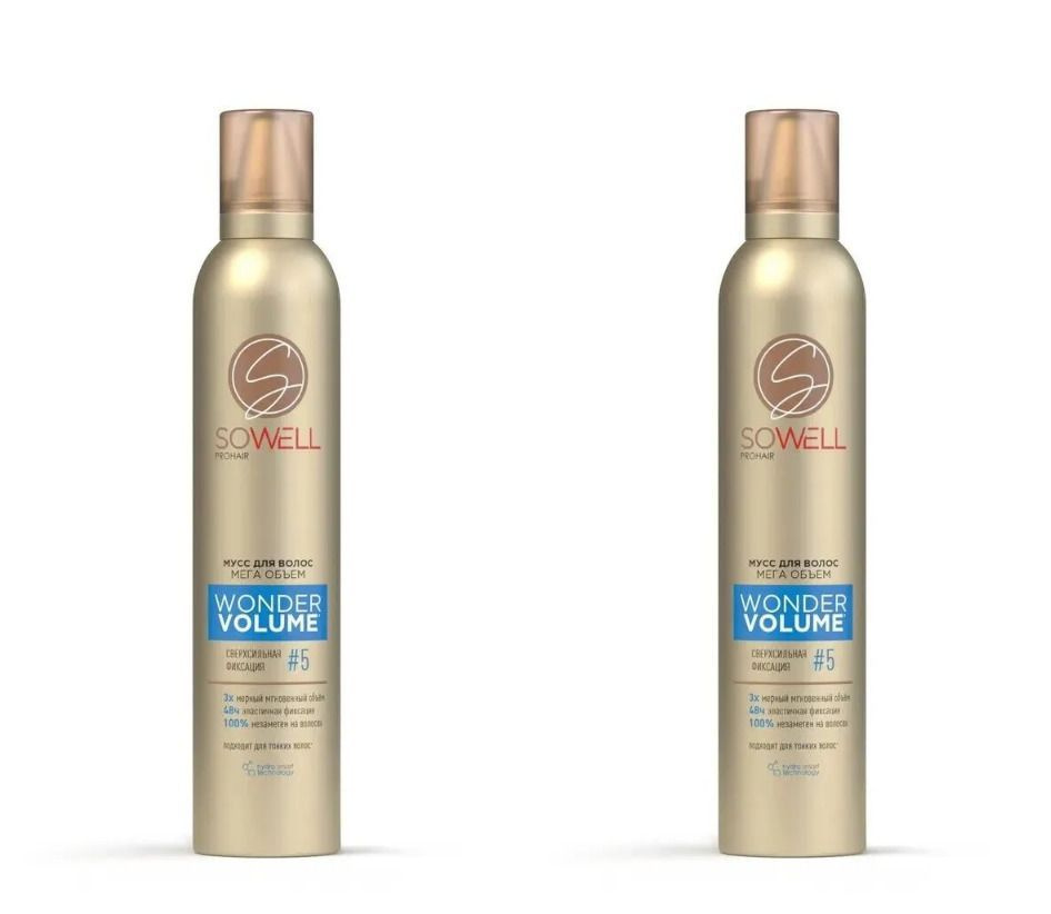 SoWell Мусс для волос Wonder Volume Мега объем от корней, сверхсильная ...