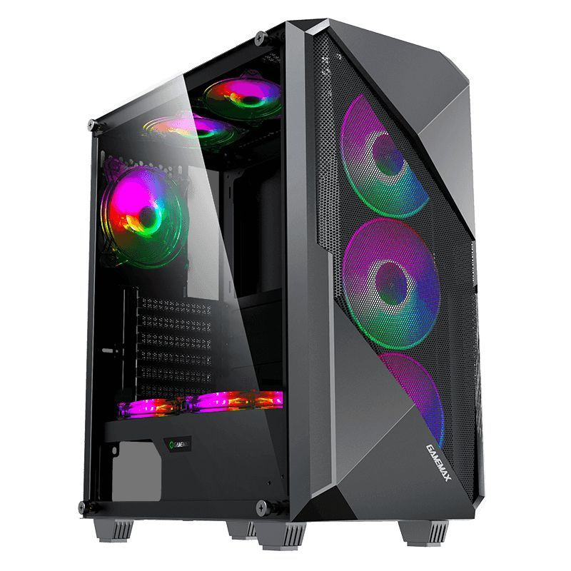 Компьютерный корпус GAMEMAX REVOLT, черный - купить с доставкой по ...