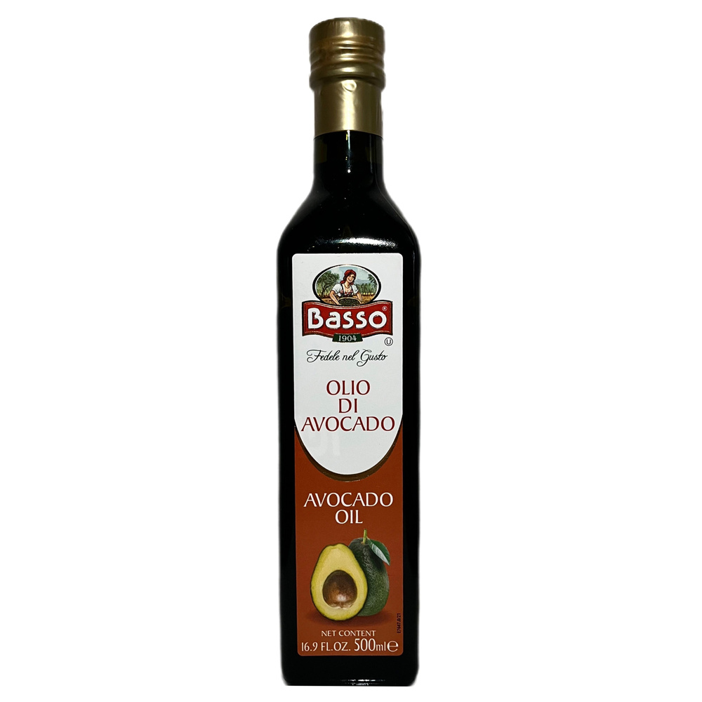 Масло авокадо Basso Avocado Oil для жарки рафинированное, Италия, 500 мл  #1