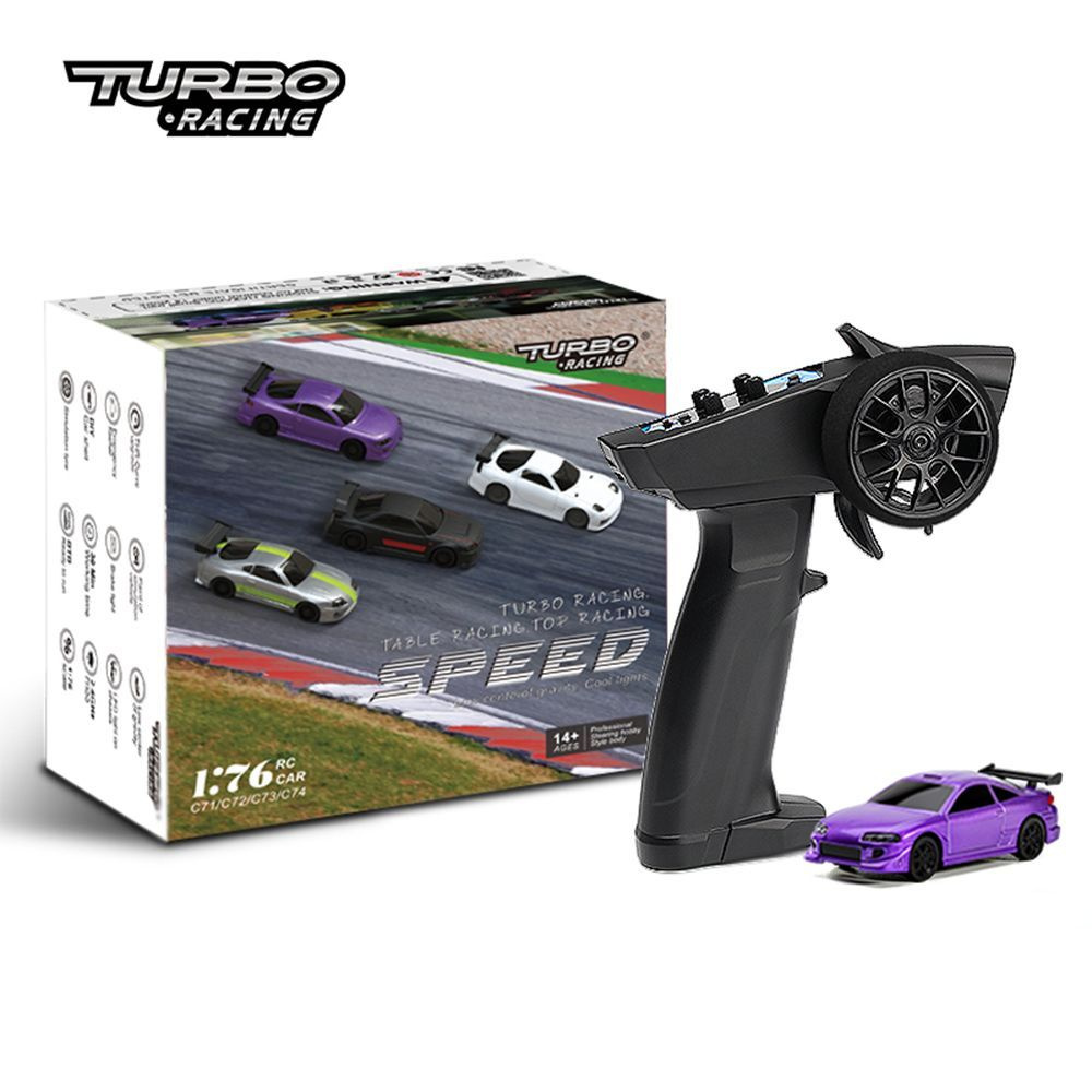 Игрушечный автомобиль Turbo Racing 1: 76 C72 с дистанционным управлением и  крутыми огнями - купить с доставкой по выгодным ценам в интернет-магазине  OZON (1313204366)