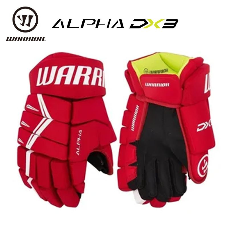 Перчатки хоккейные Warrior SKU00259_9"_красный, ABS пластик, EVA ...