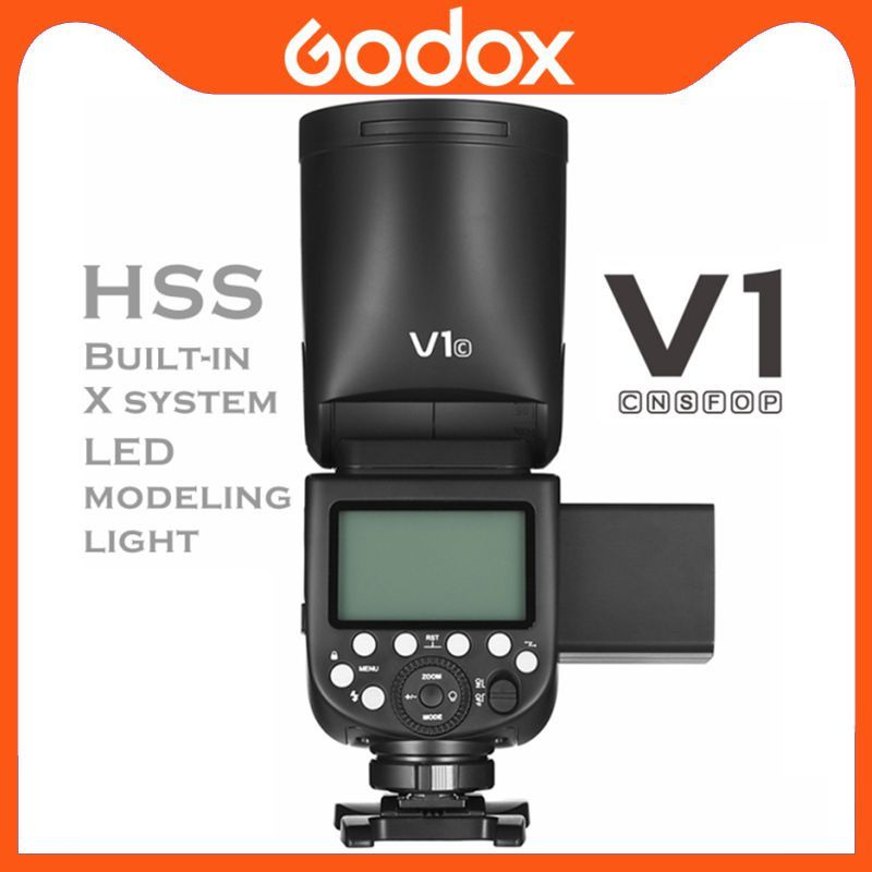 Вспышка камеры Godox V1 V1C V1N V1S V1F V1O V1P TTL 1/8000s HSS 2600 ...
