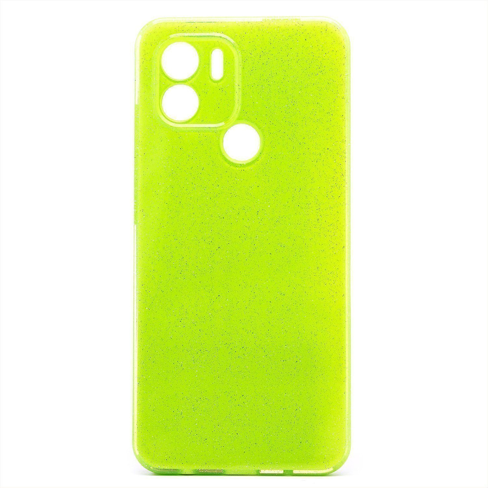 Чехол для Xiaomi Redmi A1 (220733SG), A1+ (220733SFG), Poco C50 силиконовый с блестками №3 <светло-зеленый> #1