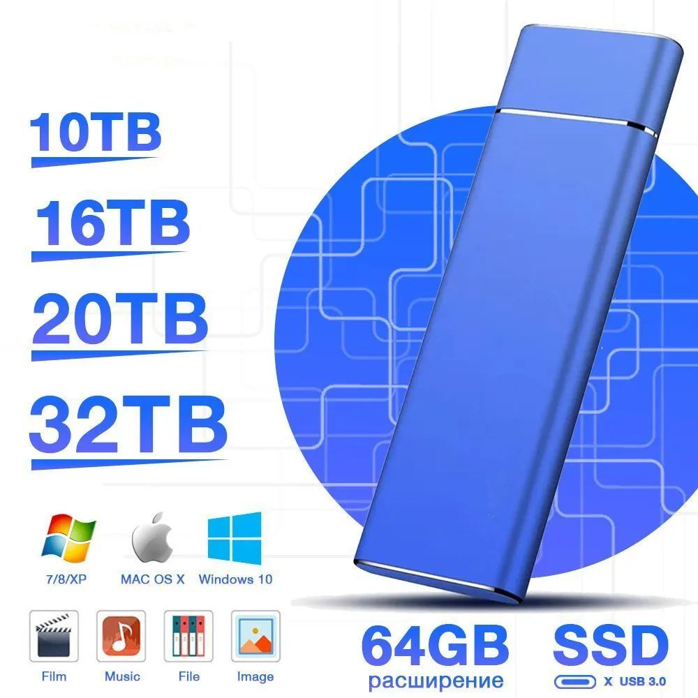 16 ТБ Внешний жесткий диск YP-361-KY (001), синий - купить с доставкой ...