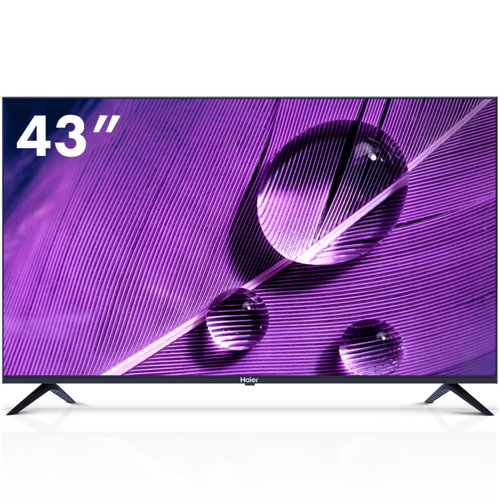 Haier Телевизор 43" 4K UHD, черный #1