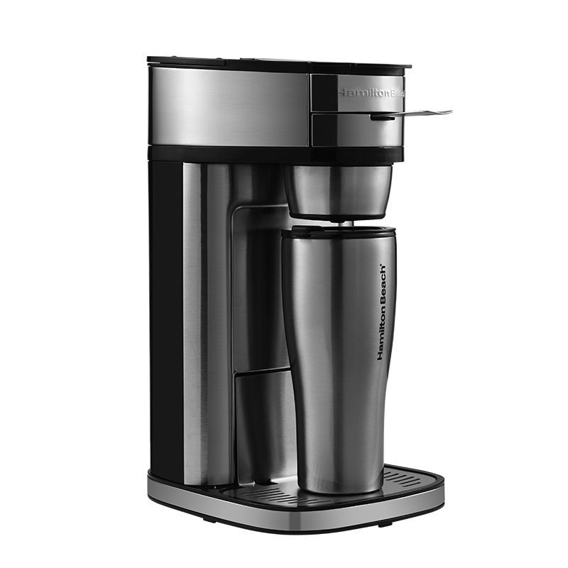 Hamilton Beach Single Serve Coffee Maker Stainless Steel 49981R