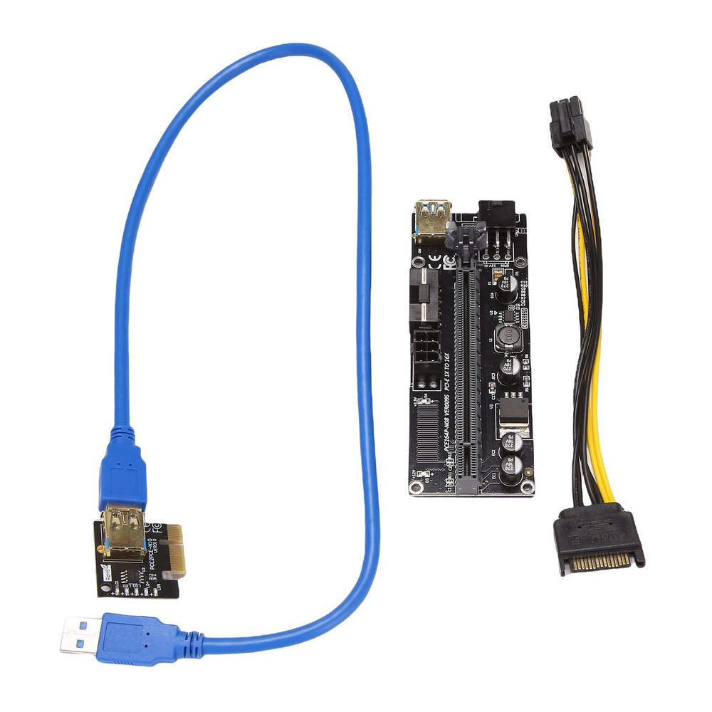 Графическая плата PCI-E от 1X до 16X USB3.0 60 см для майнера BTC (1 шт ...