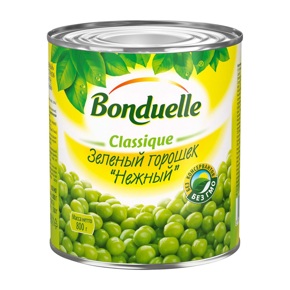 Горошек Bonduelle зеленый, 800г - купить с доставкой по выгодным ценам ...