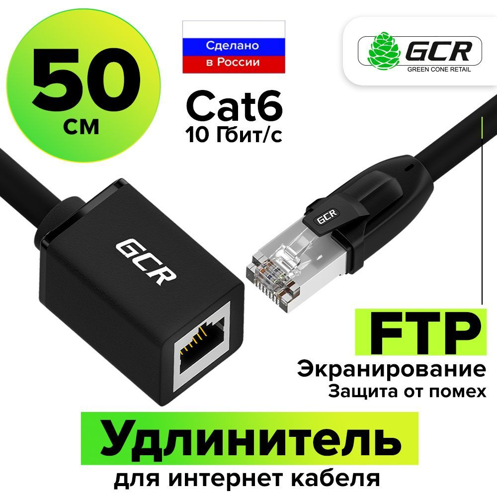 Кабель RJ-45 Ethernet GCR GREEN CONE RETAIL ELNC64// - купить по низкой  цене в интернет-магазине OZON (1153649468)