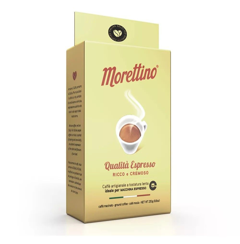 Кофе молотый Qualita Espresso, Morettino, 250 г, Италия - 1 шт. #1