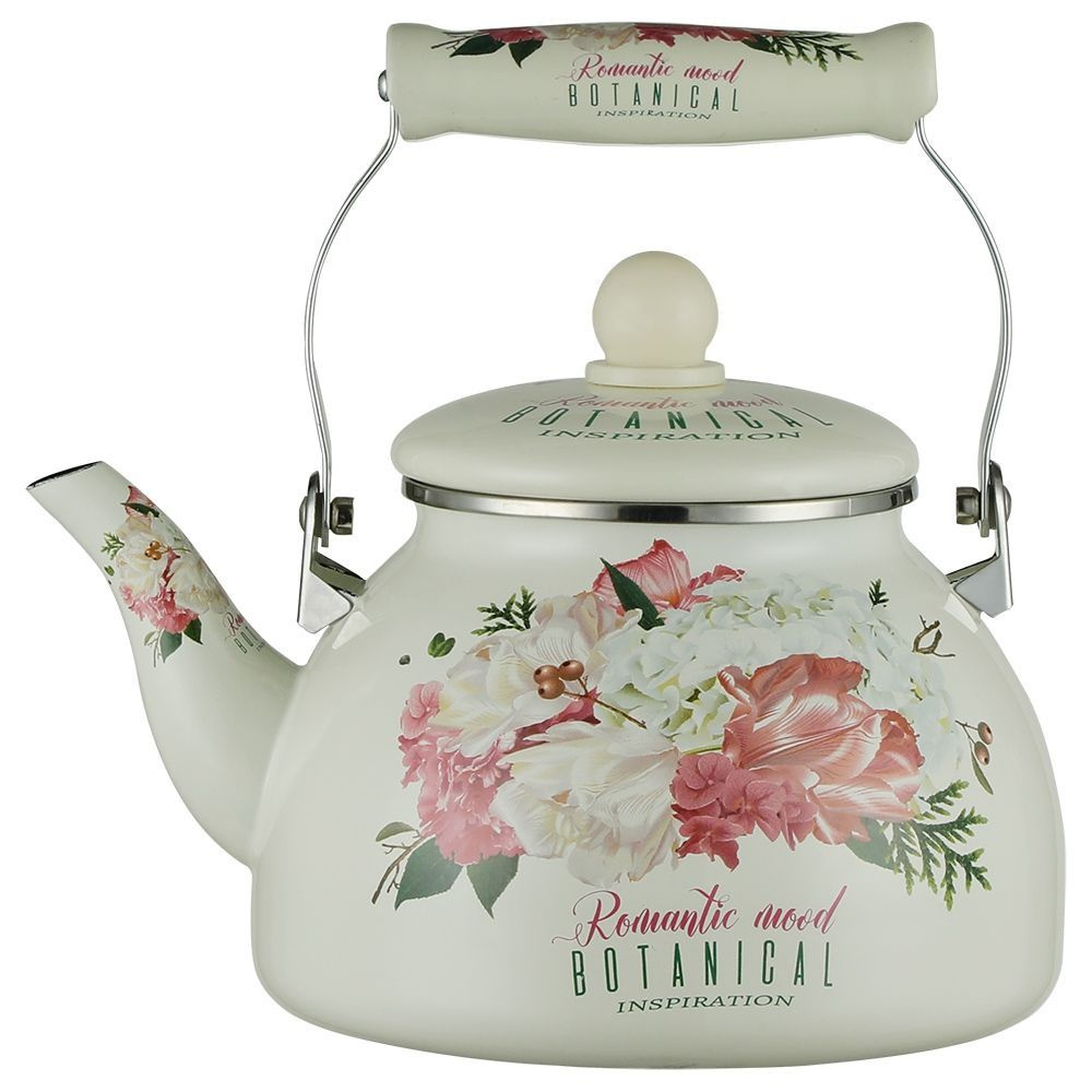 Чайник для газовой плиты эмалированный 3 л Zeidan Botanical ...