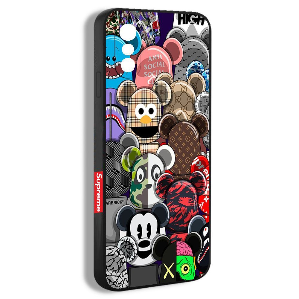 чехол для смартфона Подходит для iPhone X KAWS аниме Модная печать эстетика  течения HYA06 - купить с доставкой по выгодным ценам в интернет-магазине  OZON (1175167647)