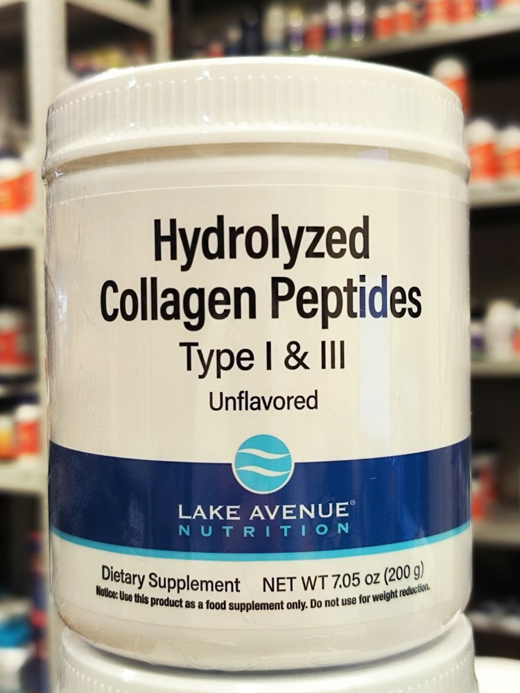 Lake Avenue Nutrition, Hydrolyzed Collagen Peptides, type 1&3, без