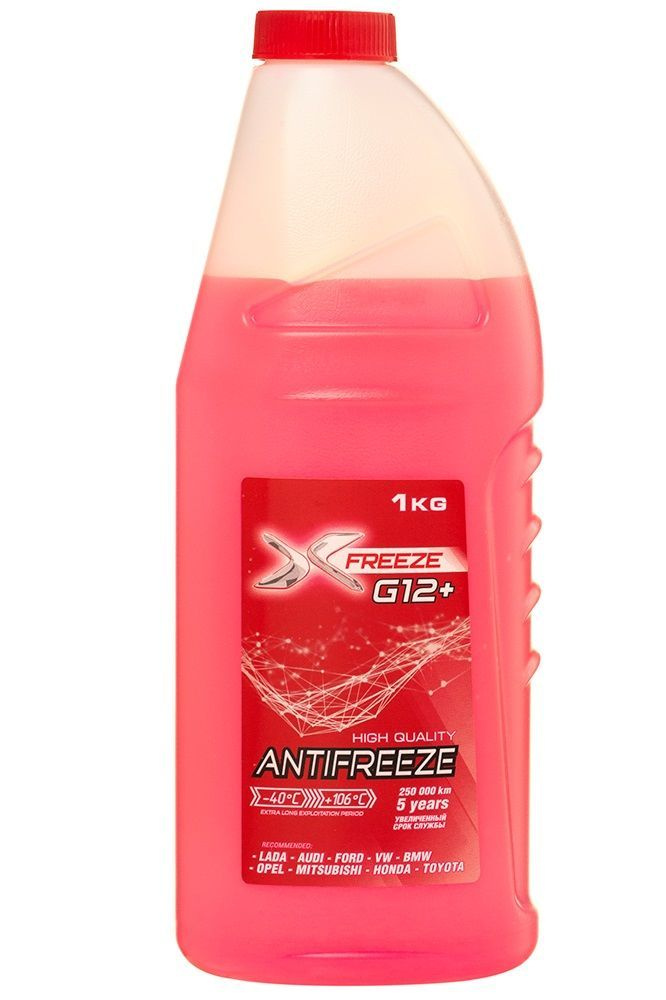 Антифриз X-Freeze G12+ 1кг, Готовый раствор купить по выгодной цене в ...
