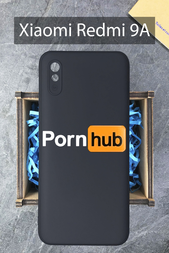 Силиконовый чехол Видеохостинг для Xiaomi Redmi 9A / Редми 9А черный #1