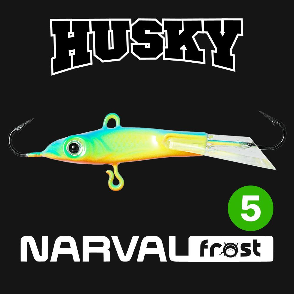 Балансир Narval Frost Husky-5 9g #006-Blue Back Chartreuse #1