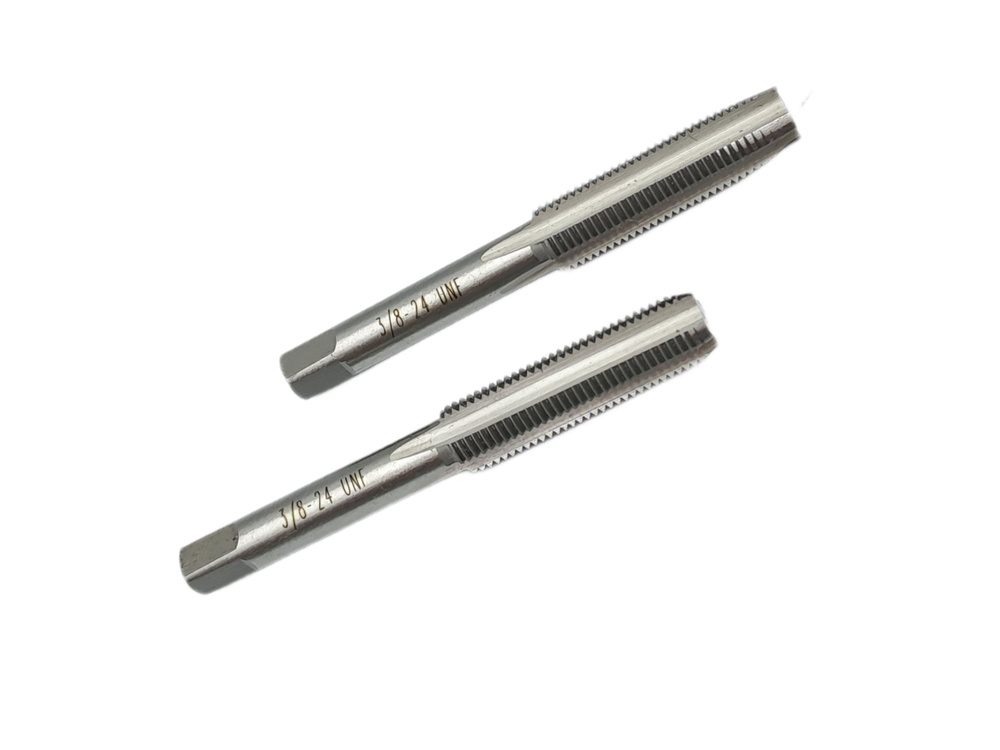 Метчик дюймовый UNF 3/8" 24 нитей комплект из 2-х штук 9ХС TORNERI ...