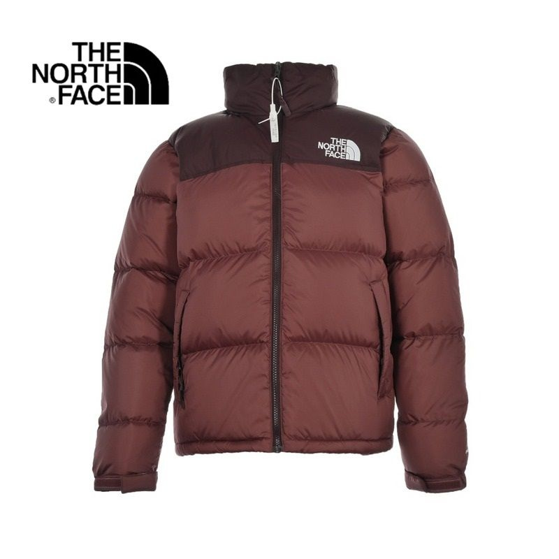 North face retro nuptse shop red