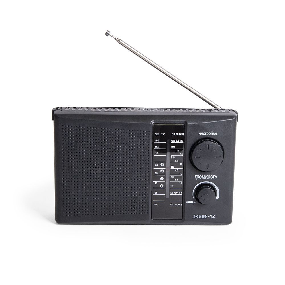 Радиоприемник ЭФИР 12 FM 64-108МГц, черный #1