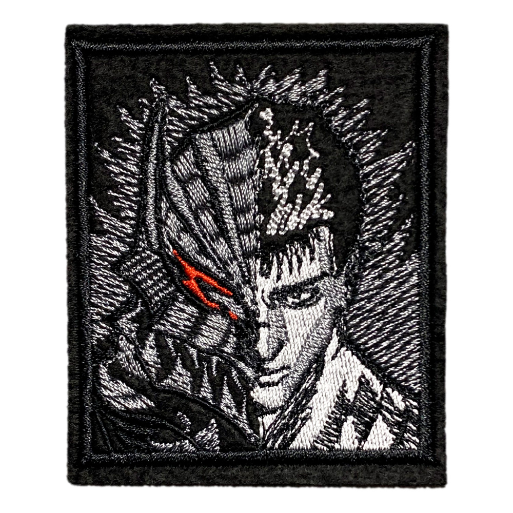 Нашивка, шеврон, патч (patch) Берсерк в доспехах, аниме, размер 7,3*6 см