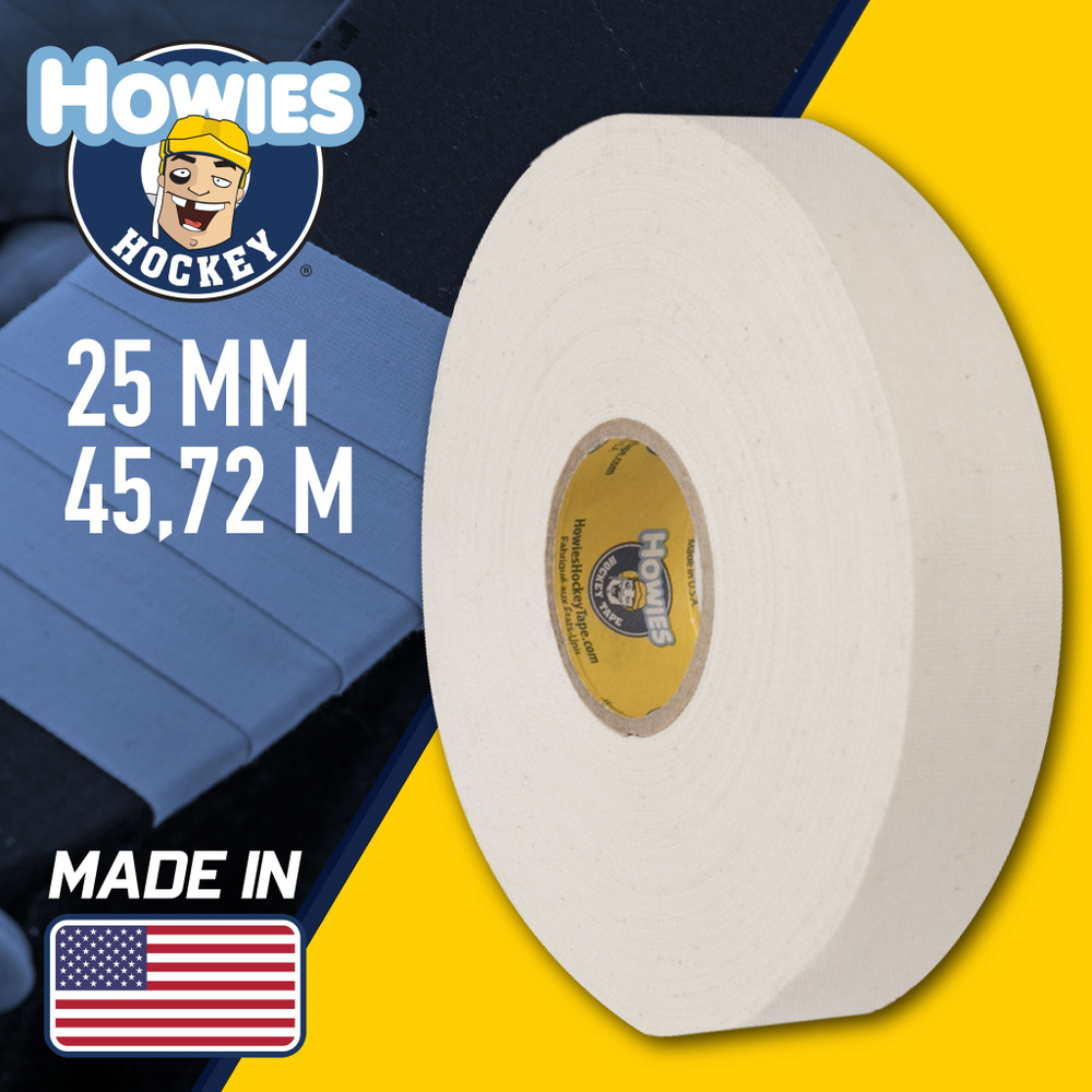 Лента хоккейная Howies 25мм х 45,72м белая #1