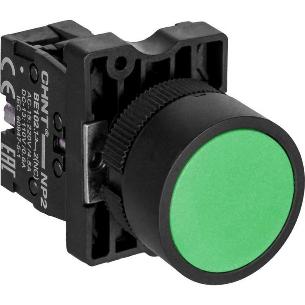 Кнопка управления CHINT NP2-EA31 без подсветки зеленая 1НО IP40 #1